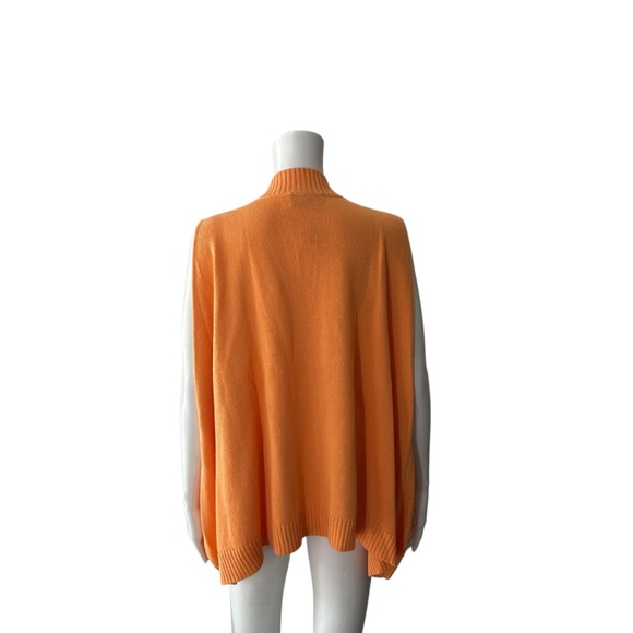 Eskandar Orange V-Neck Sleeveless Sweater Size XL(Size Tag Missing) - Picture 3 of 7